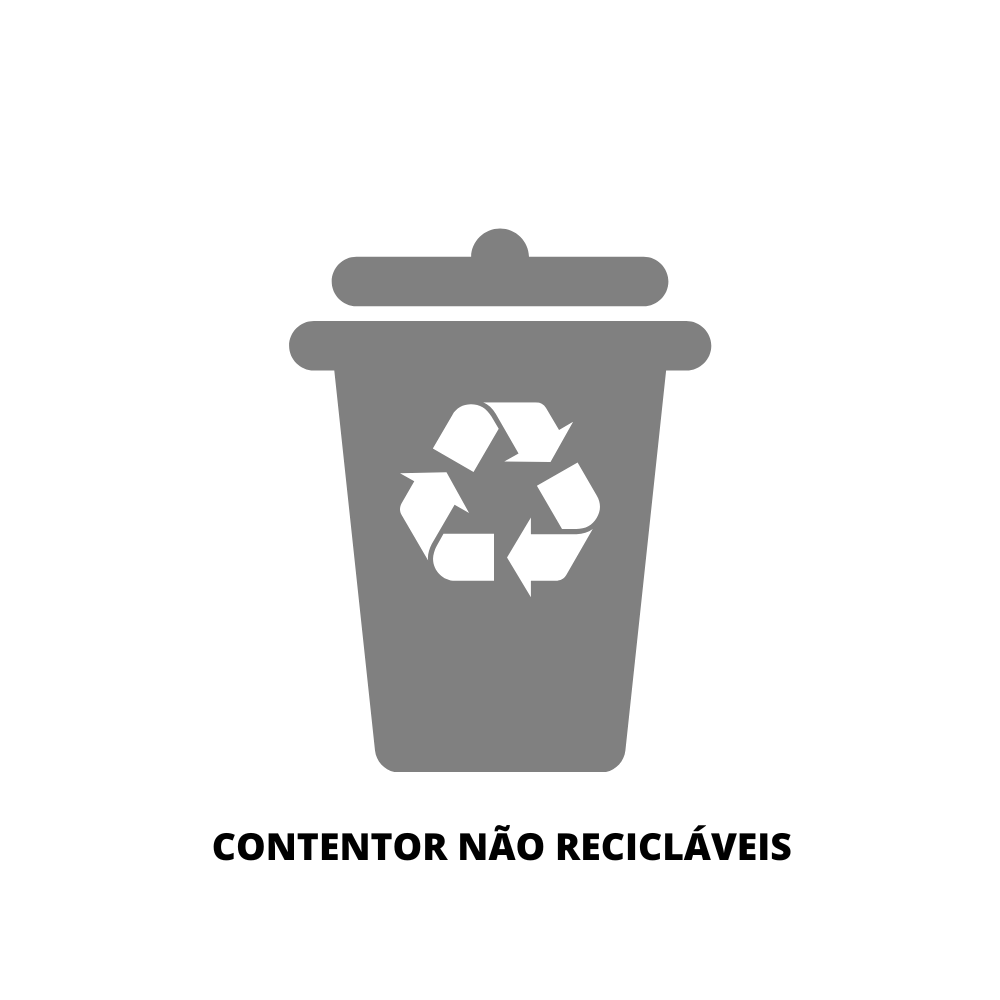 CONTENTOR CINZA NAO RECICLAVEL